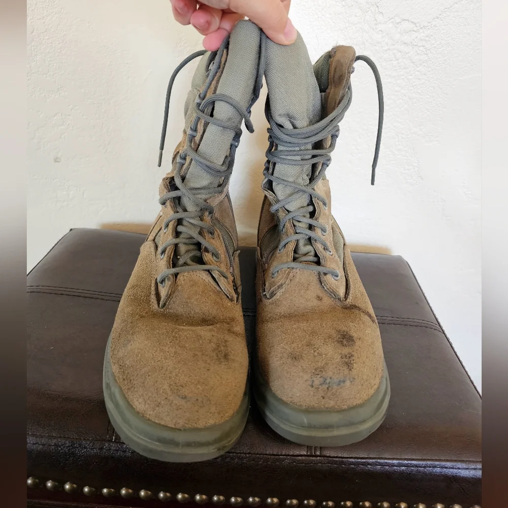 Beleville Khaki Olive Green Combat Tactical Boots‎ Sz 9.5